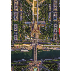 CLEMENTONI Puzzle Let nad Paříží 1500 dílků