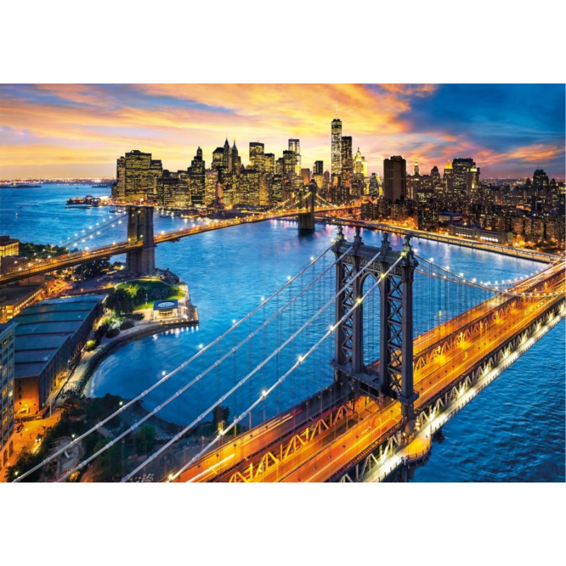 CLEMENTONI Puzzle New York, USA 3000 dílků
