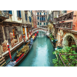 CLEMENTONI Puzzle Benátský kanál, Itálie 1000 dílků