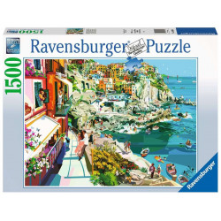 RAVENSBURGER Puzzle Romantika v Cinque Terre 1500 dílků