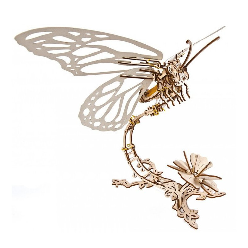 UGEARS 3D puzzle Motýl s květinou 168 dílků