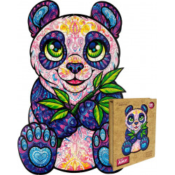 PUZZLER Dřevěné puzzle Sladká panda Amy 100 dílků