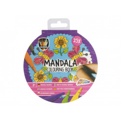 Omalovánky Mandala, 25 ks -...