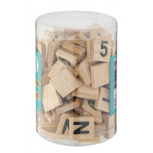 Dřevěná písmena, čísla, symboly -125 ks, 111-2