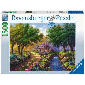 RAVENSBURGER Puzzle Domek u řeky 1500 dílků