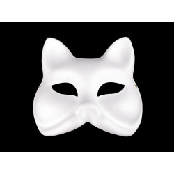 Karnevalová maska - škraboška k domalování zvířátka