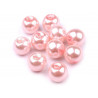 Skleněné voskové perly Ø8 mm pudrová 50g, 111-2