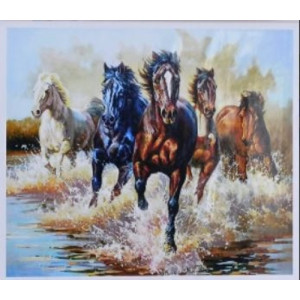 Malovaní na plátno 40x50cm Běžící koně