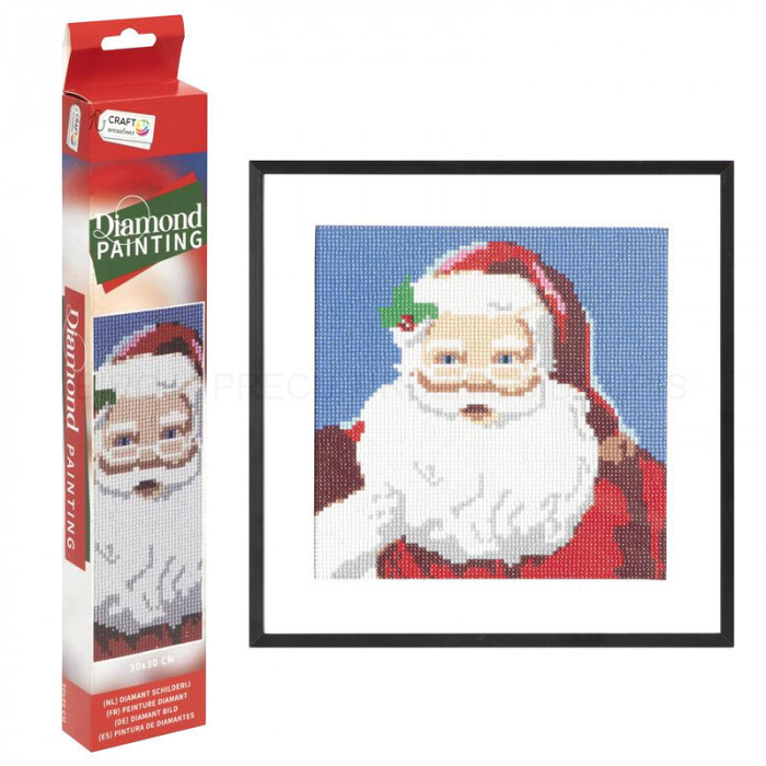 Diamantový obrázek - Santa Claus 30 x 30cm