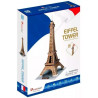 CUBICFUN 3D puzzle Eiffelova věž zlatá 39 dílků