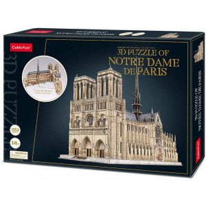 CUBICFUN poškozený obal: 3D puzzle Katedrála Notre-Dame 293 dílků