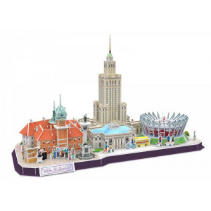 CUBICFUN 3D puzzle CityLine panorama: Varšava 159 dílků