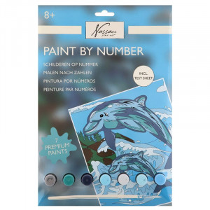 Malování podle čísel 22x30cm Delfín, 111