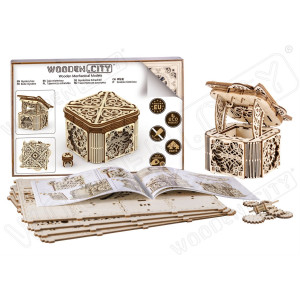WOODEN CITY 3D puzzle Tajemná schránka 176 dílů
