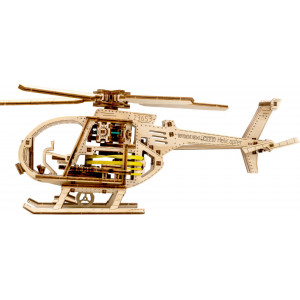 WOODEN CITY 3D puzzle Vrtulník 173 dílů