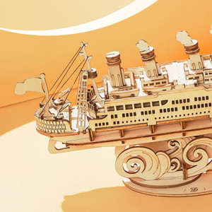 ROBOTIME Rolife 3D dřevěné puzzle Výletní loď 145 dílků