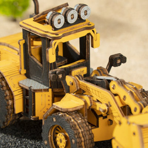 ROBOTIME Rokr 3D dřevěné puzzle Buldozer 211 dílků