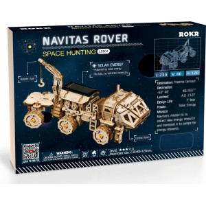 ROBOTIME Rokr 3D dřevěné puzzle Planetární vozítko Navitas Rover na solární pohon 252 dílků