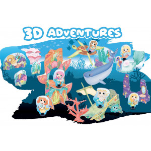 EDUCA 3D puzzle Království mořských víl 63 dílků