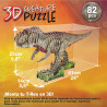 EDUCA 3D puzzle T-Rex 82 dílků