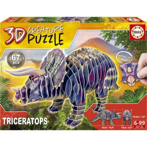 EDUCA 3D puzzle Triceratops...