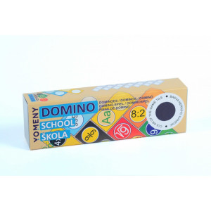 Domino- tm.modrý kámen, pastel barvy-kolečka