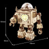 ROBOTIME Rokr Svítící 3D dřevěné puzzle Robot Orpheus (hrací skříňka) 221 dílků