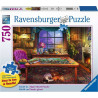 RAVENSBURGER Puzzle Útulná místa: Pro skládání puzzle XL 750 dílků