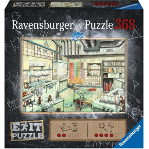 RAVENSBURGER Únikové EXIT puzzle Laboratoř 368 dílků