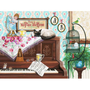 RAVENSBURGER Puzzle Kočka na klavíru XL 750 dílků