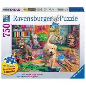 RAVENSBURGER Puzzle Roztomilí umělci XL 750 dílků