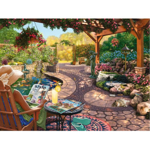 RAVENSBURGER Puzzle Pohoda v útulné zahradě XL 750 dílků