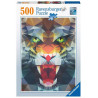 RAVENSBURGER Puzzle Polygonový tygr 500 dílků