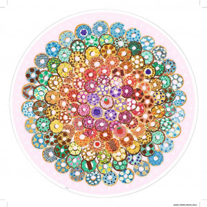 RAVENSBURGER Kulaté puzzle Kruh barev: Donuty 500 dílků