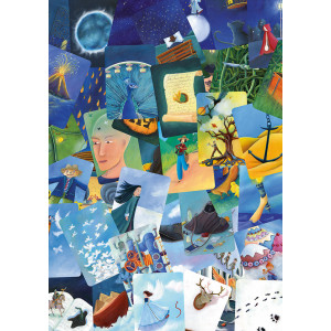 LIBELLUD Puzzle Dixit Collection: Modrý Mišmaš 1000 dílků