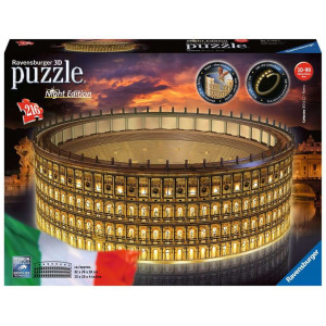 RAVENSBURGER Svítící 3D puzzle Noční edice Koloseum, Řím 216 dílků