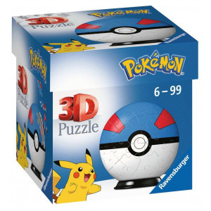 RAVENSBURGER Puzzleball Pokémon: Greatball 54 dílků