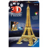 RAVENSBURGER Svítící 3D puzzle Noční edice Eiffelova věž 216 dílků