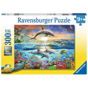 RAVENSBURGER Puzzle Ráj delfínů XXL 300 dílků
