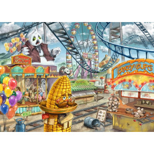 RAVENSBURGER Únikové EXIT puzzle Kids Zábavní park 368 dílků