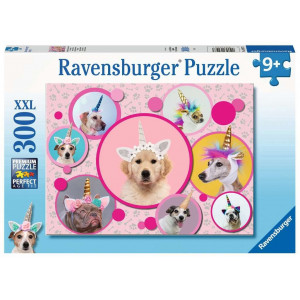 RAVENSBURGER Puzzle Roztomilí psí jednorožci XXL 300 dílků