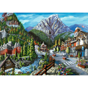 RAVENSBURGER Puzzle Vítejte v Banffu 1000 dílků