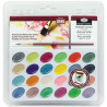 Akvarelové barvy perleťové 24 ks + štětec a blok akvarelových papírů