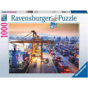 RAVENSBURGER Puzzle Přístav Hamburg 1000 dílků