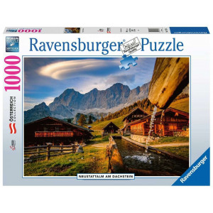 RAVENSBURGER Puzzle Neustattalm am Dachstein, Rakousko 1000 dílků