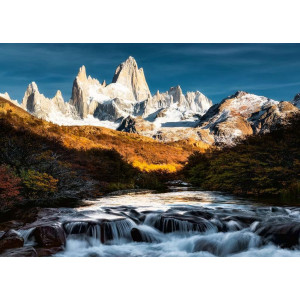 RAVENSBURGER Puzzle Dechberoucí hory: Mount Fitz Roy, Patagonie 1000 dílků