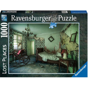 RAVENSBURGER Puzzle Ztracená místa: Zelená ložnice 1000 dílků