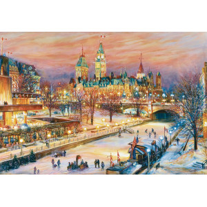RAVENSBURGER Puzzle Zimní festival v Ottawě 1000 dílků