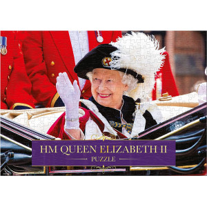 WADDINGTONS Puzzle Její Veličenstvo Alžběta II - portrét 1000 dílků