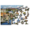 WOODEN CITY Dřevěné puzzle Světové památky 2v1, 75 dílků EKO